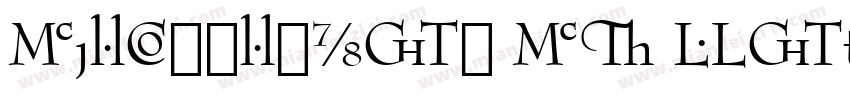 BernhardMod BT Roman字体转换